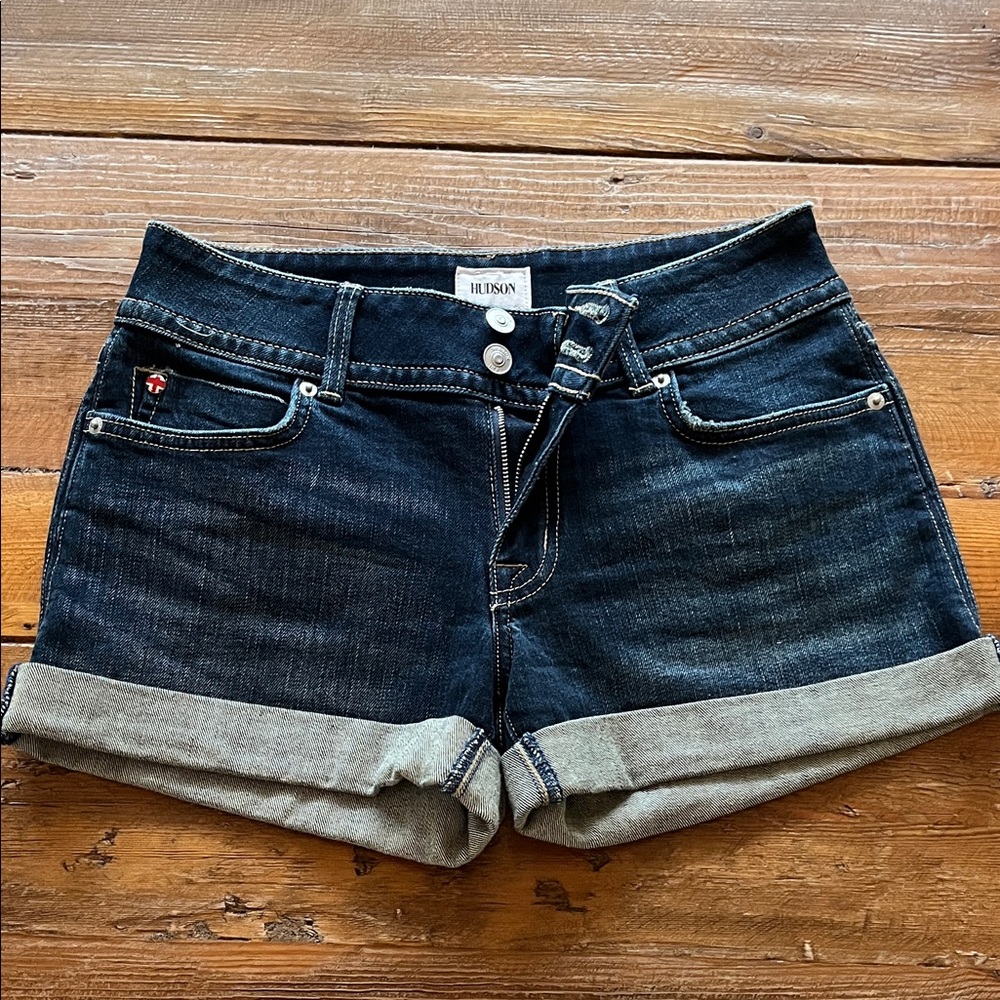 Hudson Jeans Women's Deep Indigo Denim Shorts